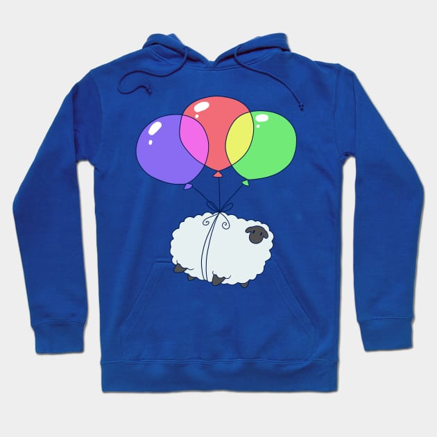 Balloon Sheep Hoodie by saradaboru